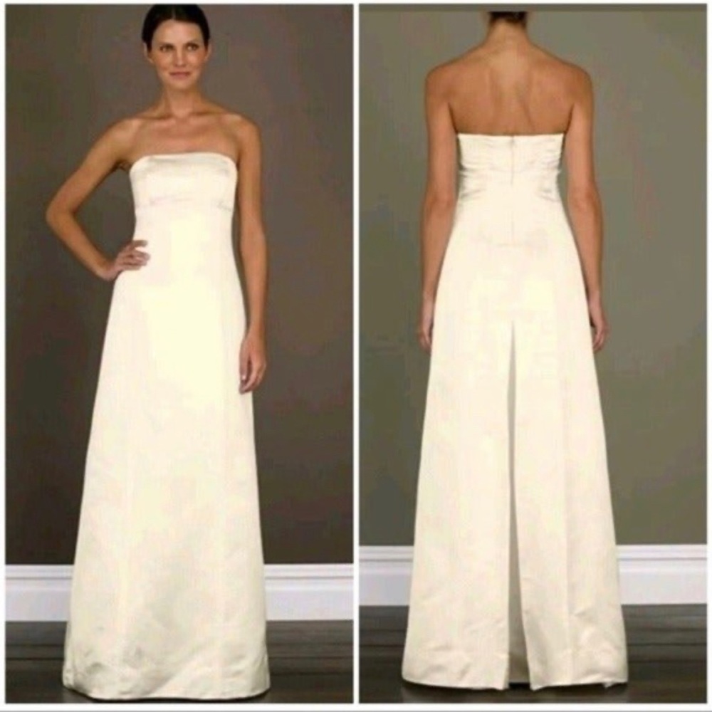 J. Crew Strapless Cream Wedding Dress